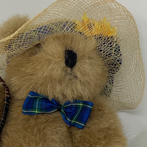 Collectible Bear With Bow Tie, Basket, & Hat - Picture 2 of 12